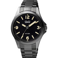 Ceas barbatesc, bratara neagra, Q&Q QB12J405Y