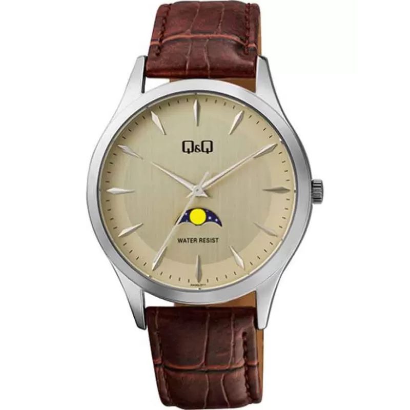 Ceas barbatesc, curea maro, Q&Q AA30J311Y
