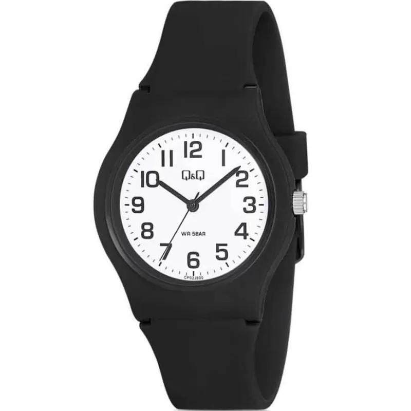 Ceas barbatesc, mecanism japonez, negru, Q&Q CP02J800Y