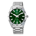 Ceas barbatesc Q&Q argintiu, ecran verde, Q86B-003PY
