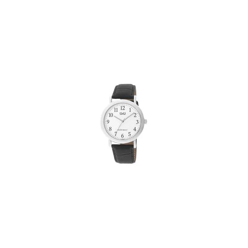 Ceas barbatesc Q&Q, curea neagra, cadran alb, C17A-004PY