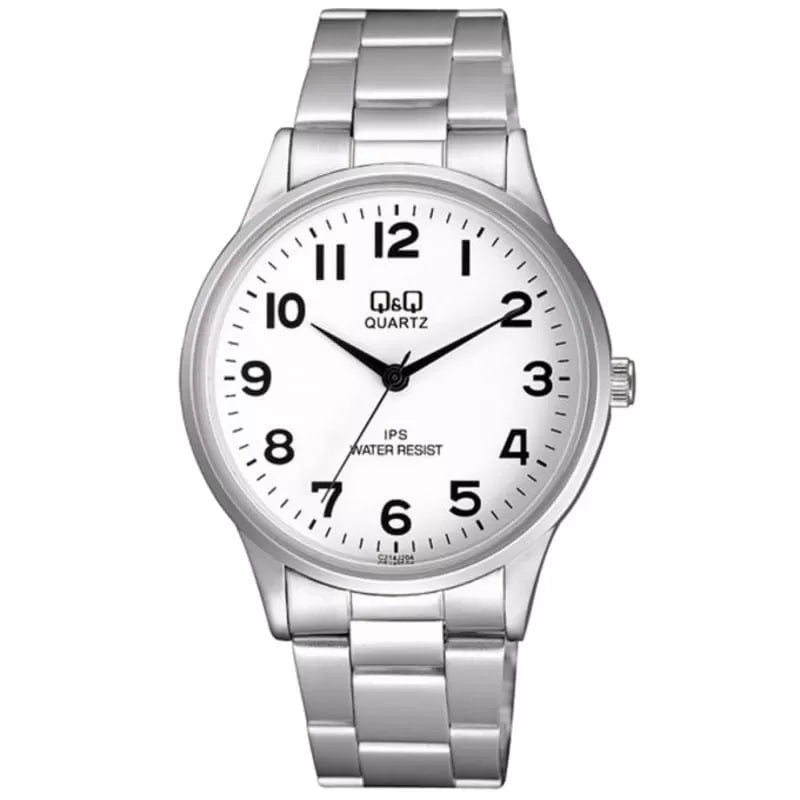 Ceas clasic, Q&Q C214J204Y, barbatesc, argintiu