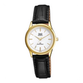 Ceas de dama clasic, carcasa aurie, Q&Q C215J101Y