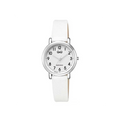 Ceas de dama, curea alba, Q&Q Q58A-008PY