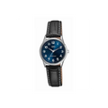 Ceas de femei, Q&Q C11A-016PY, curea neagra, ecran albastru