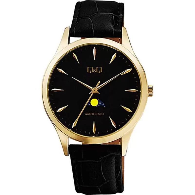 Ceas de mana barbatesc negru, Q&Q AA30J102Y