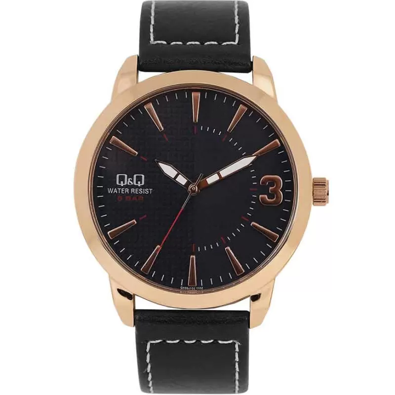 Ceas de mana barbatesc Q&Q QA98J102Y, curea neagra