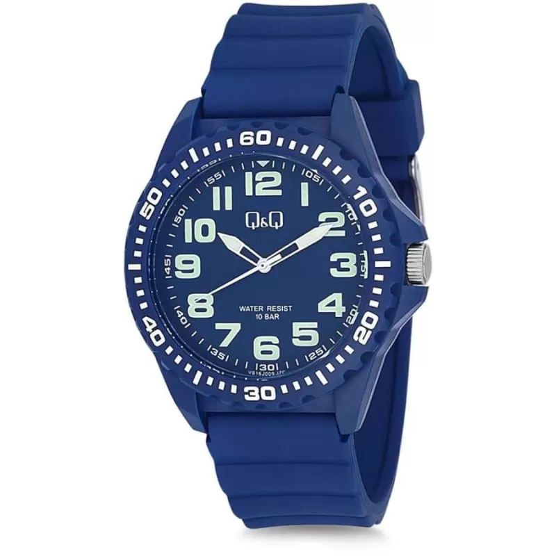 Ceas sport, albastru, Q&Q, VS16J009Y, barbatesc