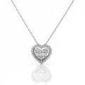Colier din argint 925, pandantiv inima