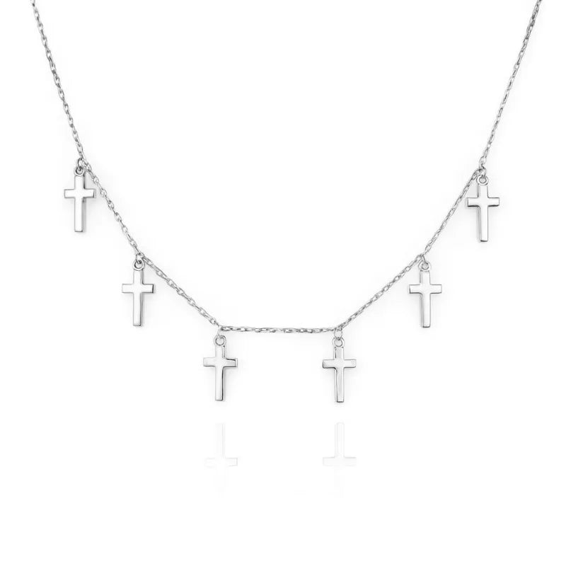 Colier din argint 925 cu pandantive cruce