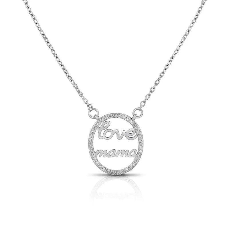Colier din argint 925 cu pandativ love mama