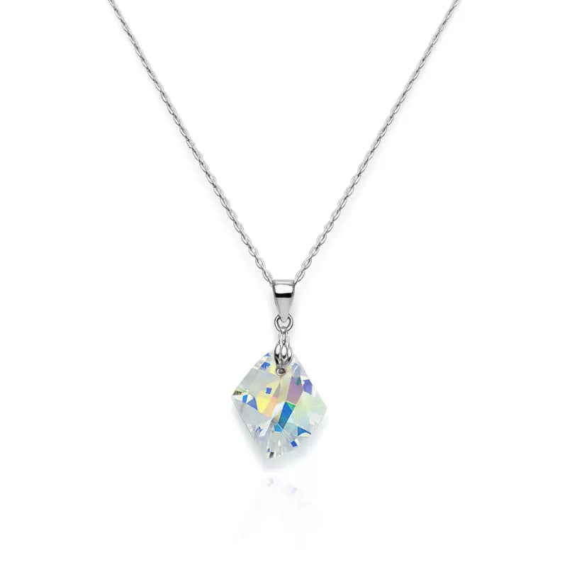 Colier din argint 925 cu piatra multicolora