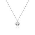 Colier din argint 925, pandantiv smiley face