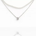 Colier dublu cu perle din argint 925