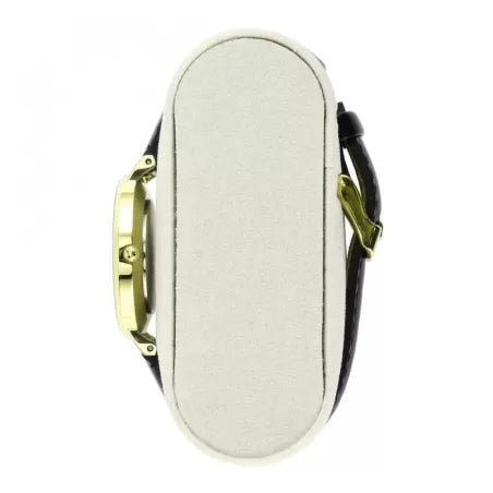 Cutie ceas, piele ecologica, negru
