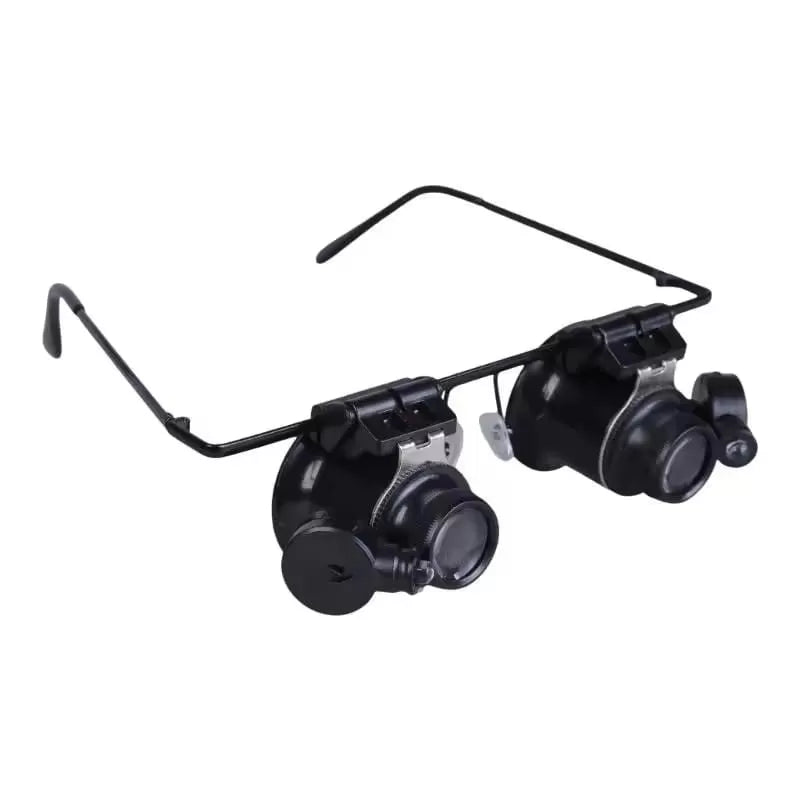 Ochelari cu lupe si lumina, 20X, ceasornicarie, bijuterie
