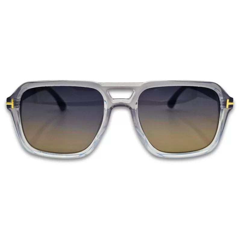 Ochelari de soare barbatesti Matteo Ferari cu lentile maro degrade UV400