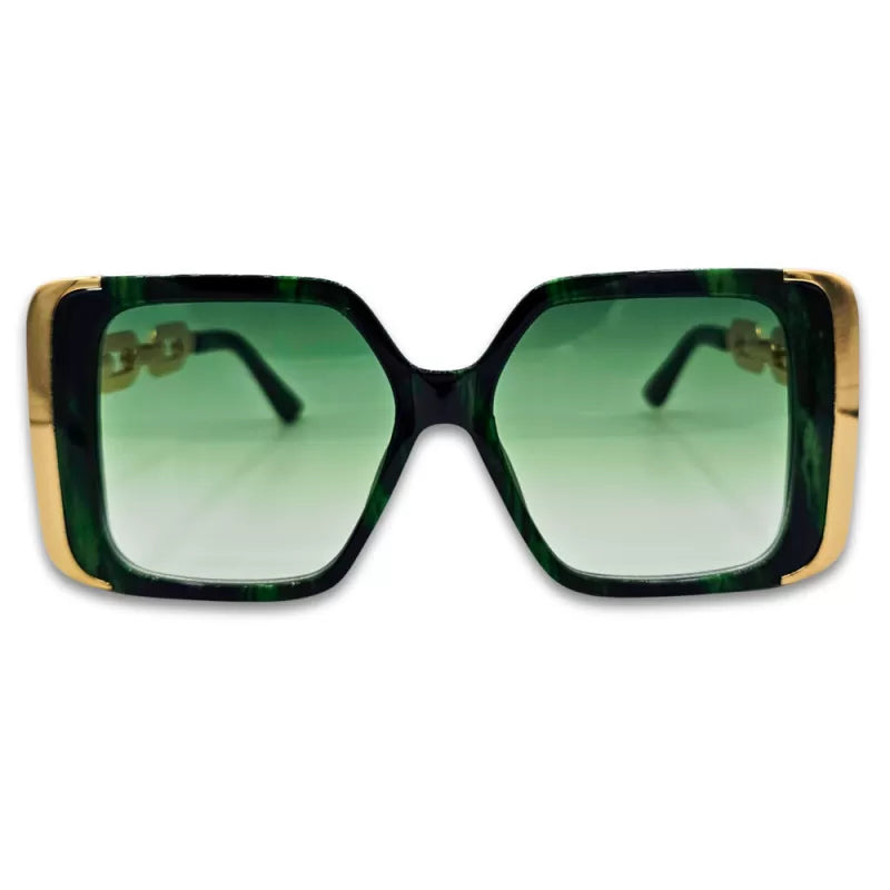 Ochelari de soare pentru femei Matteo Ferari, lentile verzi, UV400