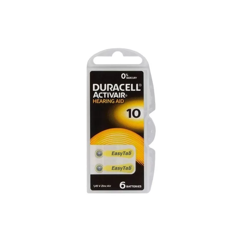 Set baterii auditive Duracell 10